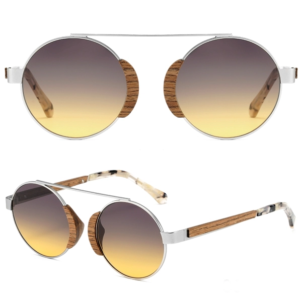 0099-C1 Nogal + Metal plateado + acetato