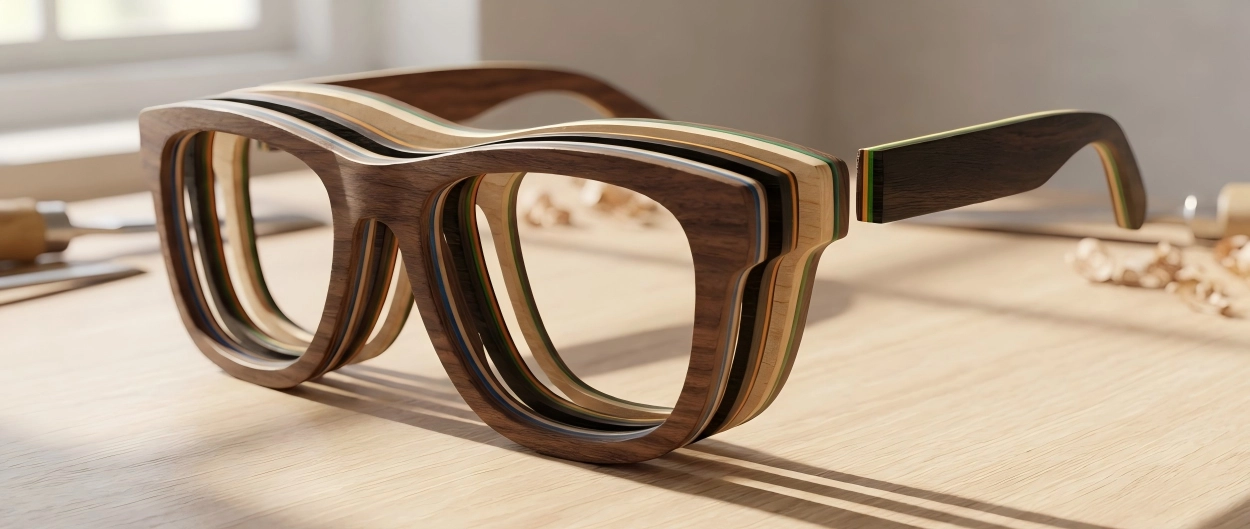custom laminated wood sunglasses