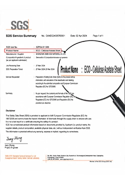 ECO-FRIENDLY CELLULOSE ACETATE TEST